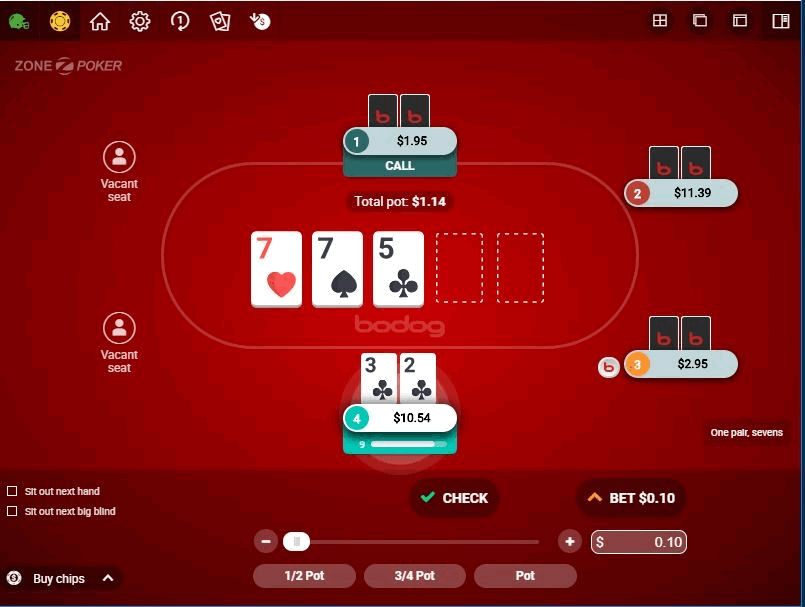 Bodog online poker